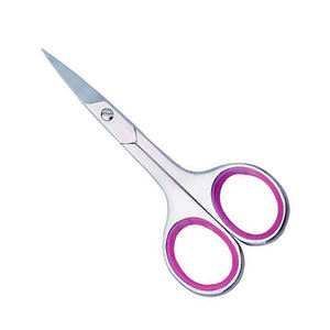 Best Quality Manicure Nail <b>Scissor</b> <b>Paper</b> Coated Handle Straight Sharp Extra Fine Point Metal Steel Beauty Nail Cuticle <b>Scissor</b> - Product Image 2