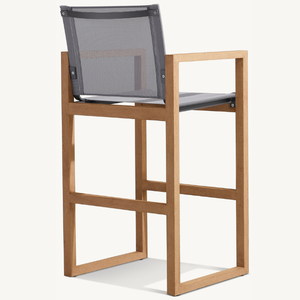 Une chaise individuelle en teck au style moderne, durable pour une utilisation en extérieur, élégante et simple. - Product Image 5