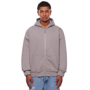 Nueva llegada: Sudadera con capucha oversize para hombre, estilo casual y urbano, con cremallera completa, tejido de algodón suave tipo felpa, corte holgado. - Product Image 1