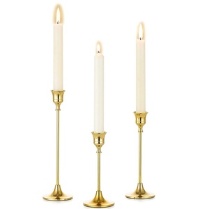 Support conique décoratif en métal parfait pour la décoration de la table à manger et le cadre romantique aux chandelles - Product Image 6