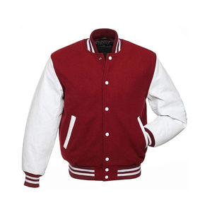 MOVA TEXTILES Meilleure veste universitaire personnalisée avec impression de logo et de design Veste universitaire de haute qualité en cuir à manches Lettermen Varsity Jackets - Product Image 3