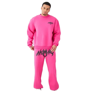 Proveedor Mayorista de Conjuntos Deportivos de Dos Piezas para Hombre, Corte Regular, Invierno, 100% Algodón, con Logotipo Personalizado, Sudadera con Capucha y Pantalones Deportivos, Estilo Urbano, OEM ODM - Product Image 2