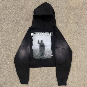 เสื้อฮู้ดแบบสวมหัวมีฮู้ดโอเวอร์ไซส์ผ้าคอตตอน100% ขนาดใหญ่พิเศษของผู้ชายกำหนดเองลายปักโลโก้แบบเรียบๆ500gsm - Product Image 4