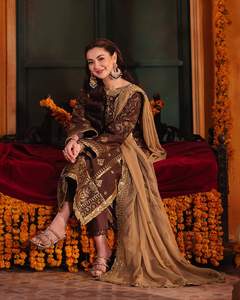 Fabricante personalizado mujer tradicional afgano elegante seda Salwar Kameez tradicional afgano étnico prenda 501 piezas para - Product Image 4