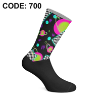 Chaussettes en coton de qualité supérieure fabriquées en Turquie, taille moyenne, impression numérique 360, graphisme par transfert thermique, design unique, couleurs haute définition
