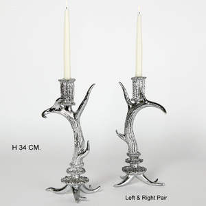 Bougeoir en aluminium de style luxe dernière conception de corne animale produit de décoration de maison de haute qualité poli - Product Image 1