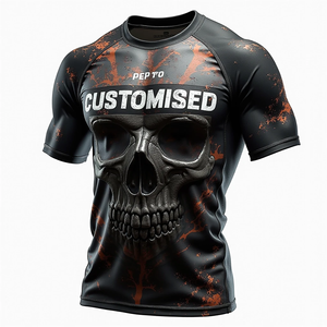 Protector de sarpullido MMA personalizado con mangas completas y cortas para mayor comodidad y diseño duradero kimono de jiu jitsu - Product Image 2