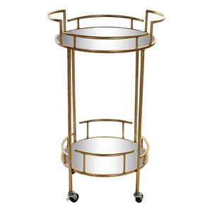 Nouvelle arrivée à la recherche d'une table de service pliante pour chambre d'hôtel Forme et taille personnalisées Table de service en métal roulante à la mode - Product Image 1