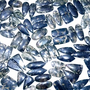 Par de piedras preciosas sueltas de cabujón de ágata musgo natural, mezcla de forma y tamaño, par de piedras preciosas de ágata musgo para uso en la fabricación de joyas - Product Image 6