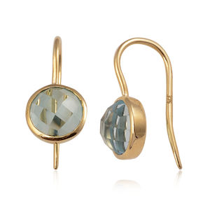 ต่างหูทอง 9k ดีไซน์คลาสสิกทันสมัย ประดับพลอยอะมีทิสต์ธรรมชาติ ทรงห้อย ราคาส่งจากโรงงาน เหมาะสำหรับเป็นของขวัญในงานปาร์ตี้ - Product Image 4