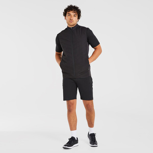 Chaleco acolchado sin mangas ligero de estilo deportivo de invierno para hombre, abrigos gruesos con cremallera, cuello en V, colores de empalme, secado rápido, senderismo al aire libre - Product Image 3