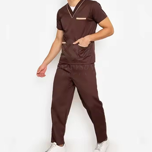 2025 Best Selling Fully Customized Lightweight Spandex V-Neck Women Hospital Jogger Scrub Top <b>Nurse</b> Uniform Set High Quality - Product Image 3