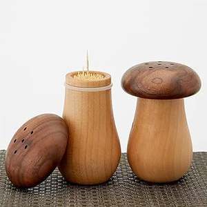 Forma de árbol hermoso soporte de palillo de dientes de madera hecho a mano soporte dispensador de palillo de madera para uso en el hogar y restaurante - Product Image 2