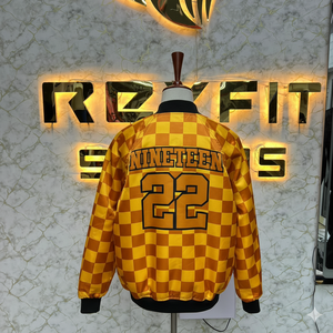 Latest Design Custom Printed Embroidered Wool and Silk Mens Jacket with <b>Covered</b> <b>Button</b> Closure versity jackets Lettermen jackets - Product Image 4