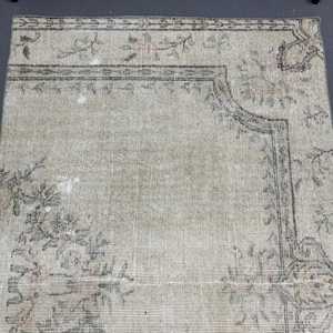 พรมวินเทจตุรกี ขนาด 3.6x6 ฟุต (109x183 ซม.) สีขาวดำ พรมเปอร์เซีย - Product Image 3