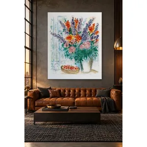 Fida Marc Chagall <b>Large</b> Bouquet Before the Window Canvas <b>Print</b> - Product Image 5