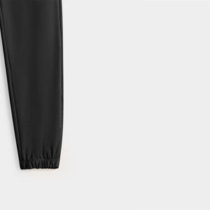 Pantalons évasés en toile taille mi-haute pour femmes, vente en gros, pantalons sur mesure, devant plat, vêtements de rue d'automne - Product Image 6