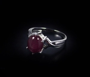 Anillo de Plata de Ley 925 con Rubí Estrella Natural, Hecho a Mano, con Gema de 6 Puntas, Certificado por Terceros, para Bodas y Fiestas - Product Image 6