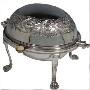 Embossed Metal Pot Casserole Serving Dish Pure Copper Chafing Dish for Wedding <b>Table</b> Decor Food Supplies <b>Buffet</b> Food Warmer - Product Image 3
