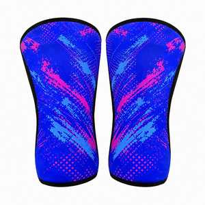 Genouillères de musculation en néoprène imprimées par sublimation - Imperméables, antidérapantes, respirantes, pour le basketball et la course à pied - Product Image 1