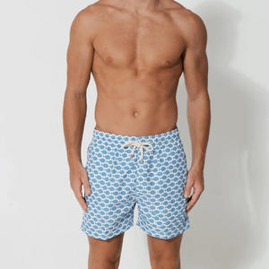 Short de bain imperméable à séchage rapide avec poches, taille à cordon, short de plage avec filet intérieur, short de surf pour homme, 6 pouces - Product Image 2