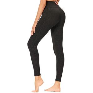 2024 ropa con logotipo personalizado ropa deportiva gimnasio para mujeres mallas de nailon pantalones de Yoga de cintura alta mallas deportivas sin costuras - Product Image 4