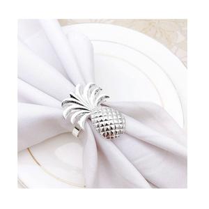 แหวนผ้าเช็ดปากโลหะโลหะแบบทำมือแหวนผ้าเช็ดปากแบบโลหะเงินโบราณออกแบบได้ตามต้องการ - Product Image 6