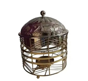 Chauffe-plat avec support en fil métallique Casserole en acier et support de lumière de thé Idéal pour la restauration et le maintien de la température des aliments chauds - Product Image 1