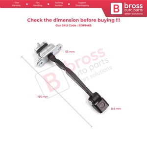 BDP1465หน้าประตูหน้าหยุดตรวจสอบ Assy limiter STRAP สำหรับ Octavia MK2 A5 1Z3 1Z5 2004-2013 1Z0837249D - Product Image 5