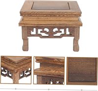 4 pièces : Support décoratif surélevé pour plantes aquatiques, statue de jardin chinoise, table de patio chinoise, support de présentation pour entrée, thé, fleurs et décoration intérieure