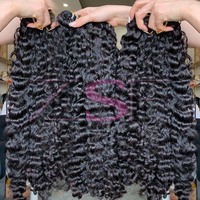 Vente en gros de mèches de cheveux humains ondulés 613, mèches de cheveux vierges indiens bruts alignés sur la cuticule, 30, 32, 40 pouces, extensions de cheveux humains