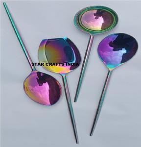 Ensembles de couverts décoratifs en métal avec des conceptions complexes pour des dîners à thème Minimaliste moderne Passe au lave-vaisselle - Product Image 4