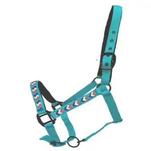 Bán Buôn Cao Cấp Nylon Headstall Bền Và Tùy Chỉnh Ưa Thích Cưỡi Ngựa Nylon Halter Sử Dụng Cho Đào Tạo