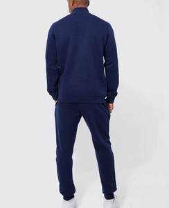 Conjunto de chándal de algodón transpirable para hombre con logotipo personalizado al por mayor, trajes de entrenamiento de nailon para correr, ropa deportiva para gimnasio, conjunto cortavientos - Product Image 2