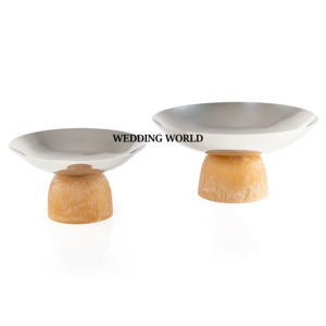 Juego de cuencos de chocolate de metal de lujo de dos calidad superior última llegada Ramadán tazón de mesa embalaje de cartón - Product Image 2