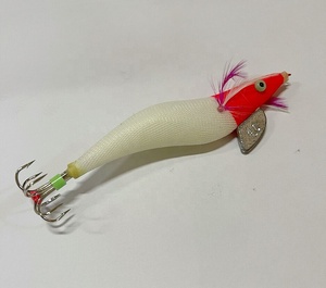 Filet de pêche usine de porcelaine bonne qualité voir joli gabarit de calmar lumineux avec crochet appâts de pêche aux crevettes dures leurres de pêche s'attaque - Product Image 2