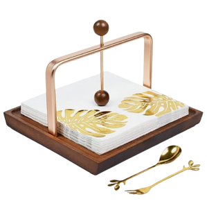 High Selling Wooden <b>Napkin</b> <b>Dispenser</b> Handmade Design Premium Look Tabletop <b>Napkin</b> Holder - Product Image 2