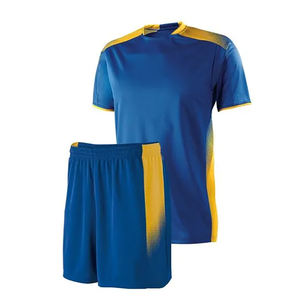 Ensemble d'uniformes de football unisexes personnalisables avec logo sur mesure, 100 % polyester, uniformes d'équipe en gros pour usage en club - Product Image 5