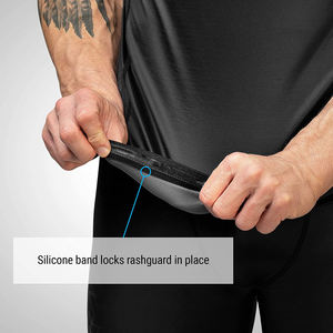 Rash Guard respirant à manches courtes pour hommes fabriqué au Pakistan Slim Fit Rash Guard Nouveau design Hommes Rash Guard en gros - Product Image 4