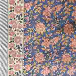 Mantel Sanvi K Handicrafts con Estampado de Orquídeas Damasco, 100% Algodón, Impreso a Mano, 60'' X 90'' - Product Image 3