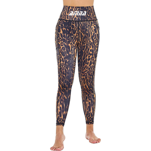 Pantalones de Yoga sin costuras para mujer, ropa de Yoga elástica de cintura alta - Product Image 1