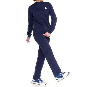 High Printed Color sólido 100% algodón transpirable Zip Sweatsuit Set mujeres Stand Front Heavyweight Winter Sporty Hoodie Jogger - Product Image 3