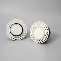 Diffuseur d'air rond minimaliste sans cadre de 100 mm pour chambre à coucher