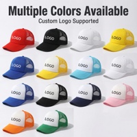 Gorra Trucker de Espuma con Malla, Personalizable con Logotipo, Lisa, Promocional, Publicitaria, Bordada en 3D