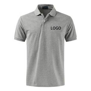 Custom Logo Wholesale High Quality Solid Casual Knit Polo 100% Cotton Plus Size Men's Polo Shirts - Product Image 3