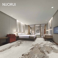Tapis Axminster à motifs abstraits pour chambre d'hôtel design, hôtel de luxe et résidence moderne, revêtement mural à mur