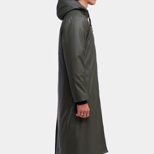 Unisex Comfortable Waterproof Sheep <b>Fur</b> Rain <b>Coat</b> <b>Men</b> OEM Services Custom Loose Wholesale High Quality Overcoat - Product Image 5