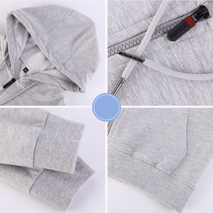 Styles d'automne Sprint, couleur unie, unisexe, sweat-shirts à fermeture éclair intégrale personnalisés, sweat-shirts pour hommes grande taille - Product Image 3