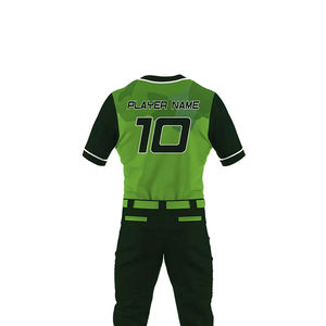 Uniformes de béisbol de equipo de diseño personalizado precio bajo nuevo patrón al por mayor popular nuevo diseño mejor calidad uniforme de béisbol OEM - Product Image 6