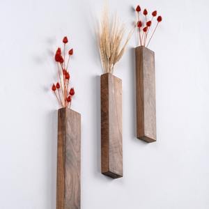 Wholesale Wooden Wall Hanging Vase Modern Luxury Interior Decorative <b>Plant</b> Vases and <b>Frames</b> - Product Image 2